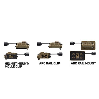 Streamlight Sidewinder Stalk LED Helmet Light - 76 Lumens - Uses 1 x CR123 or 1 x AA - Coyote - Mailer or Box Packaging - Mount Bundles Available