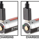 Streamlight 22102 SL-B26 USB 18650 2-Pack 2600mAh 3.7V Protected Lithium Ion (Li-Ion) Button Top Battery With Built-In USB Charger - 2-pack