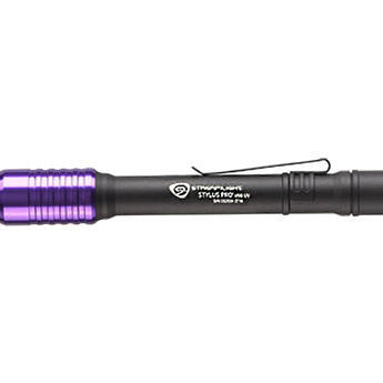 Streamlight Stylus Pro UV Rechargeable Penlight with USB Charging Cord, Nylon Holster & Choice of Accessories - 400nm Ultraviolet LED - Includes Li-ion Battery Pack