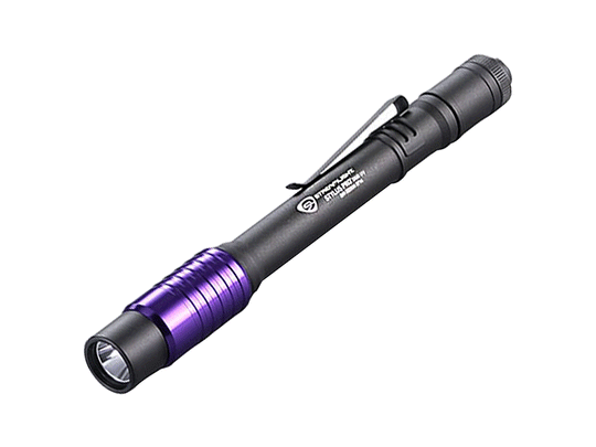 Streamlight Stylus Pro UV Rechargeable Penlight with USB Charging Cord, Nylon Holster & Choice of Accessories - 400nm Ultraviolet LED - Includes Li-ion Battery Pack