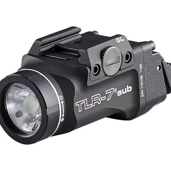 Streamlight TLR-7 Sub Ultra-Compact LED Weapon Light - 500 Lumens - Includes 1 x CR123A with Mounting Kit and Key - Box - Choose for Glock, Sig Sauer, or 1913 Short Rail