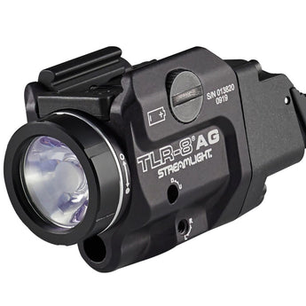 Streamlight 69434 TLR-8 A G Low-Profile Rail Mounted Weapon Light with Green Laser- 500 Lumens - Includes 1 x CR123A