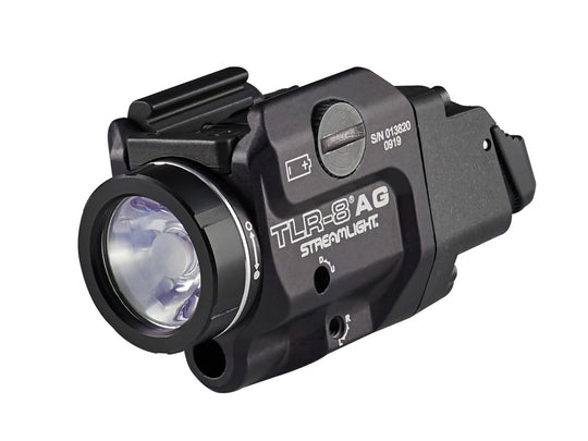 Streamlight 69434 TLR-8 A G Low-Profile Rail Mounted Weapon Light with Green Laser- 500 Lumens - Includes 1 x CR123A