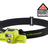 Streamlight USB HAZ-LO Headlamp - 250 Lumens - 120V AC Cord or Charge Cradle - Box - Yellow