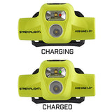 Streamlight USB HAZ-LO Headlamp - 250 Lumens - 120V AC Cord or Charge Cradle - Box - Yellow