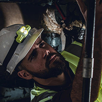 Streamlight USB HAZ-LO Headlamp - 250 Lumens - 120V AC Cord or Charge Cradle - Box - Yellow