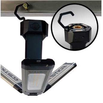 STKR Tri-Mobile USB-C Rechargeable LED Area Light - 2000 Lumens - Uses Built-in 7.4V 2000mAh Li-ion Battery Pack
