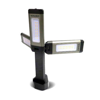 STKR Tri-Mobile USB-C Rechargeable LED Area Light - 2000 Lumens - Uses Built-in 7.4V 2000mAh Li-ion Battery Pack