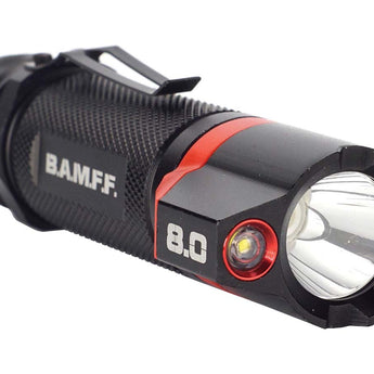 STKR BAMFF 8.0 Dual CREE LED Rechargeable Flashlight - 800 Lumens - Includes 1 x 18650
