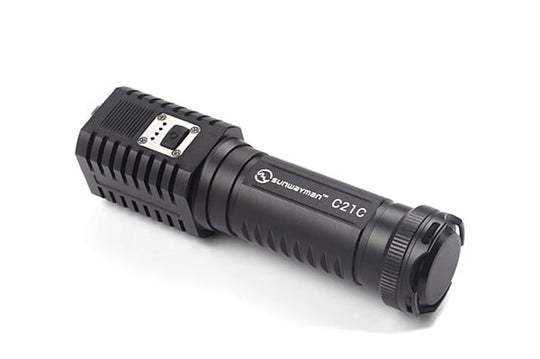 Sunwayman C21C Thunder Hammer LED Flashlight - 830 Lumens - CREE XM-L2 LED - Uses 1x 18650 or 2x CR123A/16340 Batteries