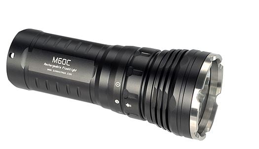 Sunwayman M60C Panther Flashlight with Magnetic Control - 3 x CREE XM-L2 LEDs - 2500 Lumens - Uses 3 x 18650s or 6 x CR123A/RCR123A/16340s