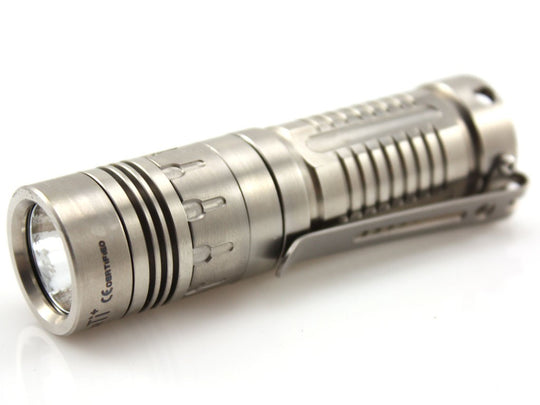 SUNWAYMAN V10R TI+ LED FLashlight - 210 Lumens - Uses 1 x CR123A Battery - Titanium Finish
