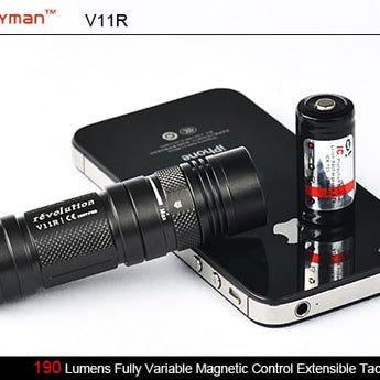 Sunwayman V11R Flashlight Cree XML LED Up to 500 Lumens Uses 1 x 16340 or 1 x CR123A Battery