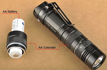 Sunwayman AP05 AA Battery Tube Extender for V11R, M10R, V10R and M11R Flashlights