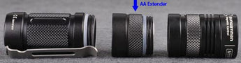 Sunwayman AP05 AA Battery Tube Extender for V11R, M10R, V10R and M11R Flashlights