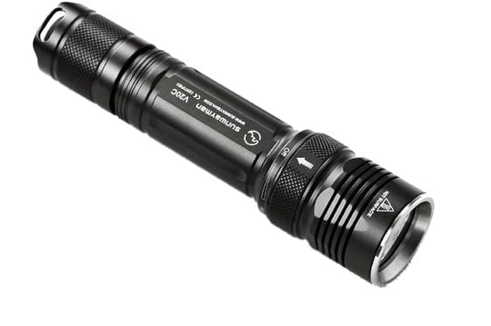SUNWAYMAN V20C LED Flashlight with CREE XM-L U3 LED 480 Lumens, 2 x CR123A or 1 x 18650 Battery - BONUS: Includes R01A