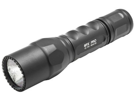 SureFire 6PX Pro Dual-Output LED Flashlight - 200 Lumens - Includes 2 x CR123As (6PX-B-BK)
