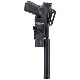 SureFire HD1-L-PRO Masterfire Rapid Deploy Holster - Left Hand - Black with Cover