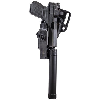 SureFire HD1-L-PRO Masterfire Rapid Deploy Holster - Left Hand - Black with Cover