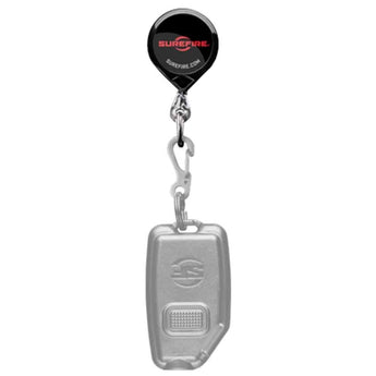 SureFire Lightkeeper 24"""" Retractable Lanyard with Metal Clip for use with Sidekick Flashlight