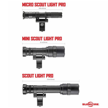 SureFire M140A Scout Light Pro LED Weapon Light - 300 Lumens - Includes 1 x AAA - Black, Tan