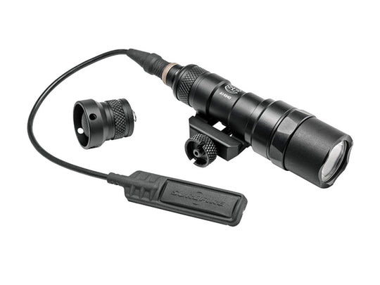 Surefire Scout Light - 3V - M75 Thumb Screw Mount - 300 Lumens - Black - Includes Ue07 7-Inch Tape Switch & Z68 Click On/Off Tailcap