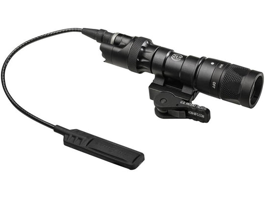 SureFire M323V Scout White and IR LED Weapon Light - 250 Lumens - 100mW - Includes 1 x CR123A, DS-SR07-D-IT Switch Assembly and ADM Mount - Black