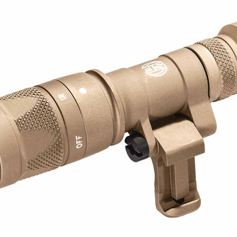 SureFire M340V Mini IR Scout Light Pro Compact LED Weapon Light - 250 Lumens - 100mW - Includes 1 x CR123A, MLOK Mount and Z68 Tailcap - Black or Tan