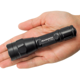 SureFire P1R Peacekeeper Rechargeable Dual-Output LED Flashlight - 600 Lumens - Runs on 1 x 18650 (Included) or 2 x CR123As (P1R-B-BK)