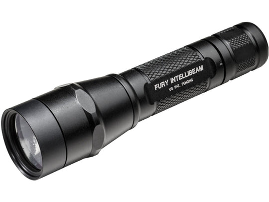 SureFire P2X Fury Variable Output LED Flashlight with Intellibeam Technology - 600 Lumens - Includes 2 x CR123As (P2XIB-A-BK)