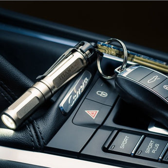 SureFire Titan Plus Ultra-Compact Variable Output LED Keychain Light - 300 Lumens - Includes 1 x AAA (TITAN-B)