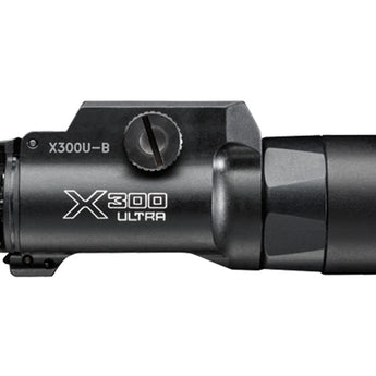 SureFire X300U-B LED Weapon Light with T-Slot Mounting Rail - Fits Picatinny Railed Handguns, Long Guns - 1,000 Lumens - Includes 2 x CR123As - Black or Tan