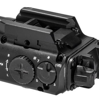 SureFire XVL2-IRC White and IR LED Weapon Light - 400 Lumens - 300mW - 520nm Green Laser - Includes 1 x CR123A - Black or Tan