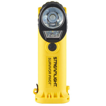 Streamlight Survivor Pivot LED Flashlight - 325 Lumens - Choose 3 x AA Alkaline or Li-ion Battery Pack - Optional AC/DC Charger - Orange or Yellow