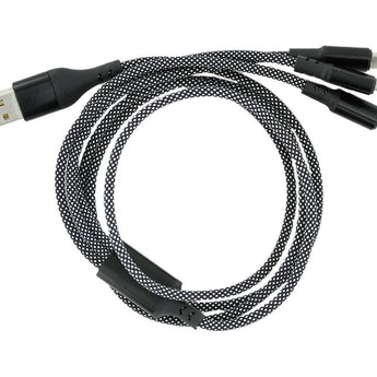 SZX 3-in-1 Universal Charging Cable - with Lightning, Micro-USB, and USB-C