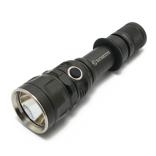Sunwayman T20CS Tactical Flashlight with Side Switch - CREE XM-L2 LED - 750 Lumens - Cool or Neutral White - Uses 1 x 18650 or 2 x CR123As