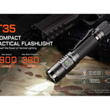 Acebeam T35 USB-C Rechargeable LED Flashlight - 1900 or 1600 Lumens - Cool or Neutral White Luminus SFT40 - Includes 1 x 18650 - Black or Coyote