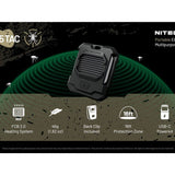 Nitecore EMR05 Tac USB-C Portable Electronic Insect Repeller - Powered by a USB-C Source