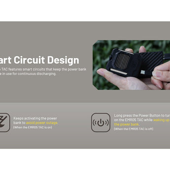 Nitecore EMR05 Tac USB-C Portable Electronic Insect Repeller - Powered by a USB-C Source