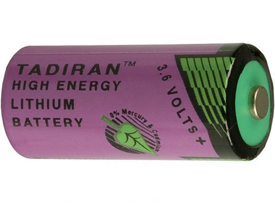 Tadiran XOL TL4955 2/3 AA 1650 mAh 3.6V Lithium Thionyl Chloride (Li-SOCI2) Bobbin Wound Battery - Tray of 90