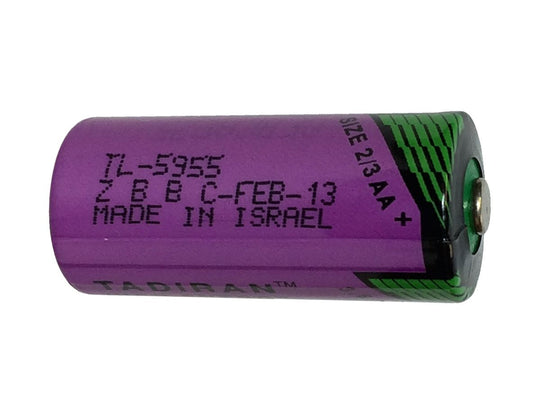 Tadiran TL5955 iXtra Series 3.6V 1.5Ah Lithium (Li-SOCI2) 2/3 AA Cell - Main Image