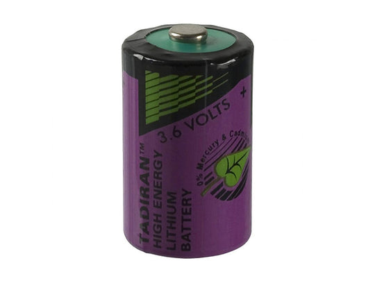 Tadiran TLH5902 1/2 AA cell Extended Temperature Series 3.6V 0.9Ah Lithium (Li-SOCI2) Bobbin Wound - Tray of 90
