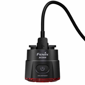 Fenix BC06R USB-C Rechargeable LED Bike Tail Light - 90 Lumens - Uses Built-in 560mAh Li-ion Battery Pack