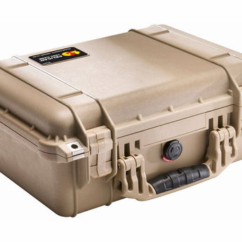 Pelican 1450 Medium Watertight Case with Foam - Black, Orange, Green, Yellow, Tan, or Silver