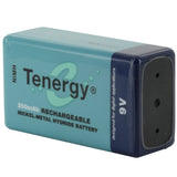 Tenergy 10001 9V 250mAh 8.4V Nickel Metal Hydride (NiMH) Battery with Snap Connector - Bulk
