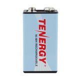 Tenergy 10001 9V 250mAh 8.4V Nickel Metal Hydride (NiMH) Battery with Snap Connector - Bulk