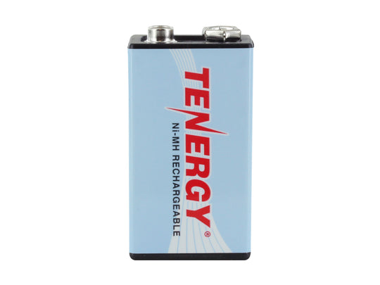 Tenergy 10001 9V 250mAh 8.4V Nickel Metal Hydride (NiMH) Battery with Snap Connector - Bulk