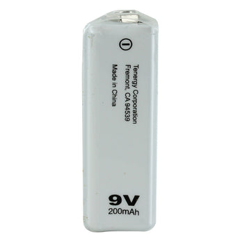 Tenergy Centura LSD 10003 9V 200mAh 8.4V Nickel Metal Hydride (NiMH) Battery with Snap Connector - Bulk