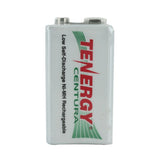 Tenergy Centura LSD 10003 9V 200mAh 8.4V Nickel Metal Hydride (NiMH) Battery with Snap Connector - Bulk