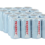 Tenergy 10200 C-cell (20PK) 5000mAh 1.2V Nickel Metal Hydride (NiMH) Button Top Batteries - 20-Pack